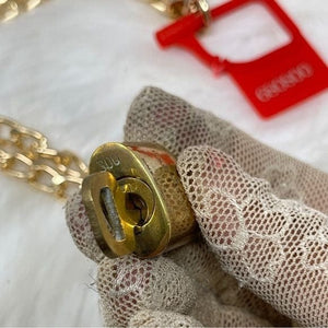 086 Pre-owned Authentic Louis Vuitton Padlock & Key Gold Tone –  Thriftinghills LLC